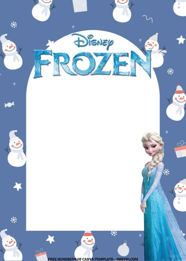 Invitation Template of FREE EDITABLE - 16 Frozen Canva Templates 13