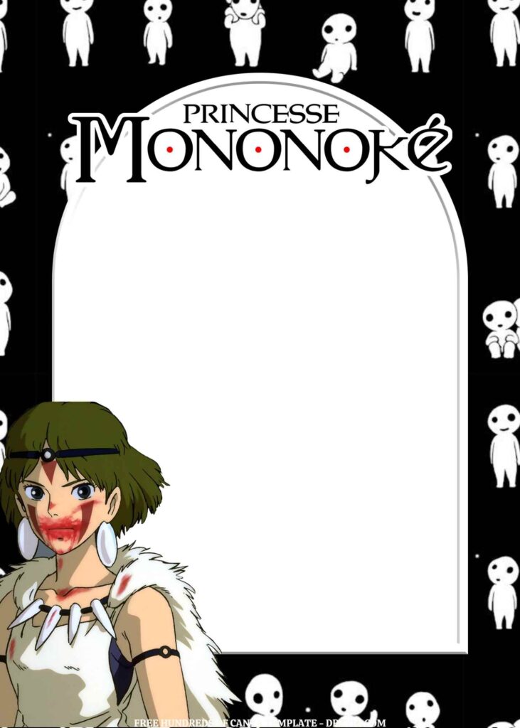 Invitation Template of FREE - 18+ Princess Mononoke Canva Birthday Invitation Templates 15