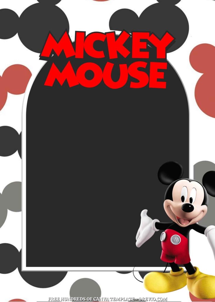 Invitation Template of FREE 20+ Mickey Mouse Canva Birthday Invitation Templates 4