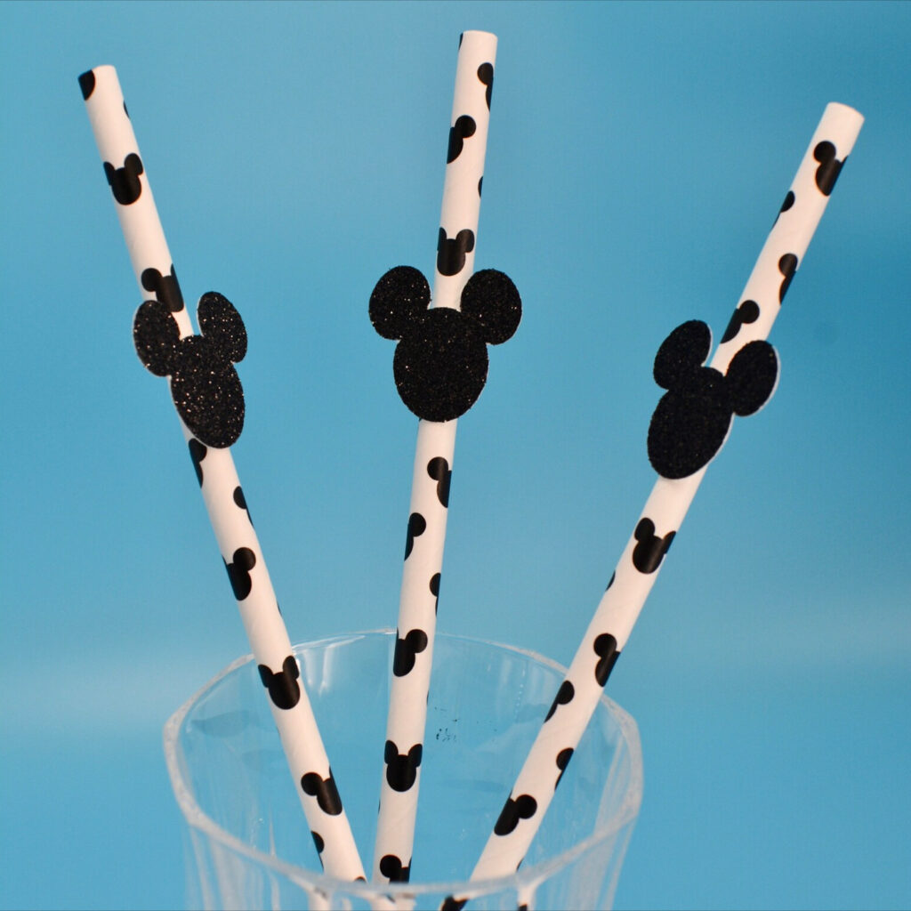 Mickey Mouse straws