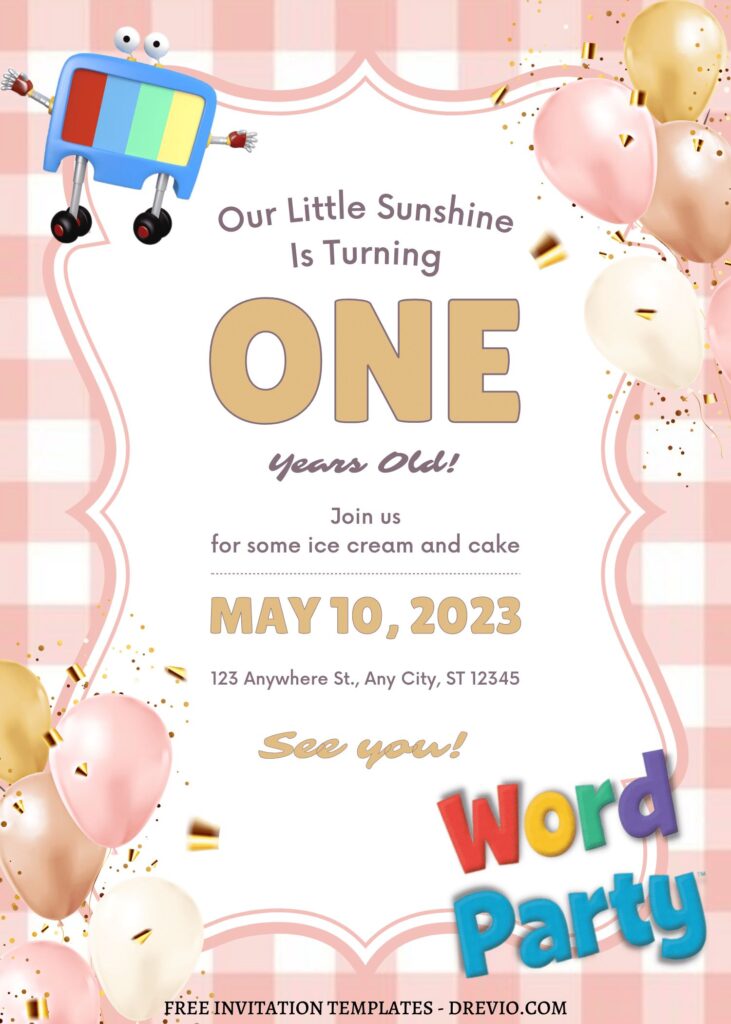 Invitation Template of 11+ Colorful Fiesta Word Party Canva Birthday Invitation Templates 3