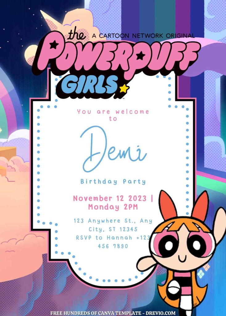 Free Powerpuff Girls Birthday Invitations