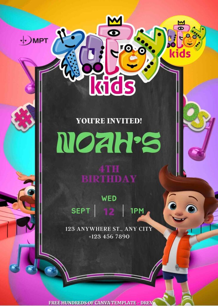 Totoy Kids Birthday Invitations