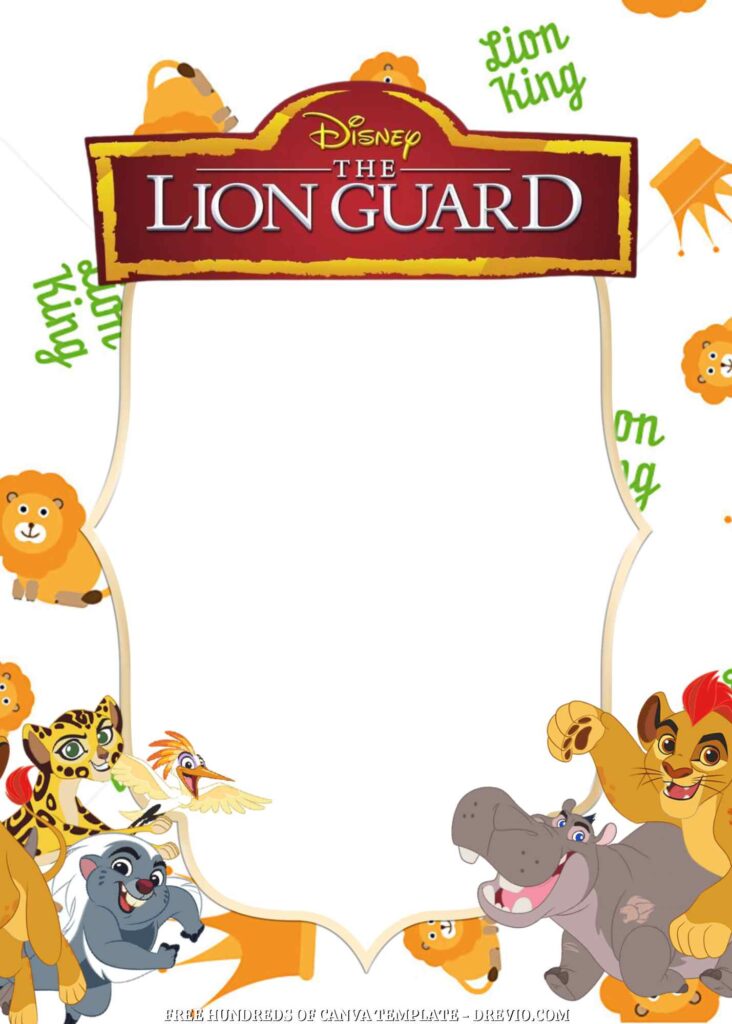 Invitation Template of FREE - 16+ The Lion Guard Canva Birthday Invitation Templates 6