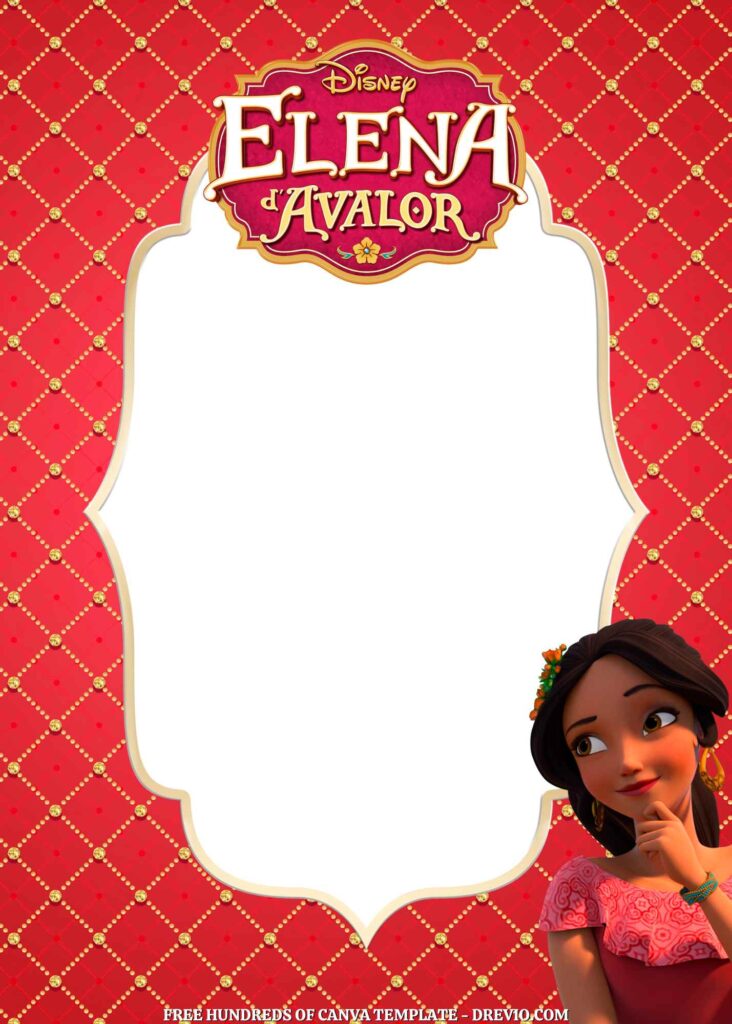 Invitation Template of FREE - 18+ Elena of Avalor Canva Birthday Invitation Templates 6