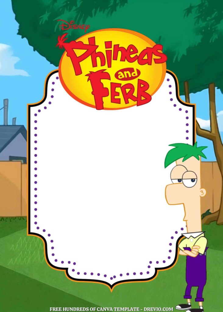 Invitation Template of 14+ Phineas and Ferb Canva Birthday Invitation Templates 2