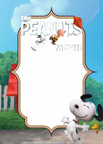 18+ Peanuts Movie Canva Birthday Invitation Templates - Drevio : Free ...