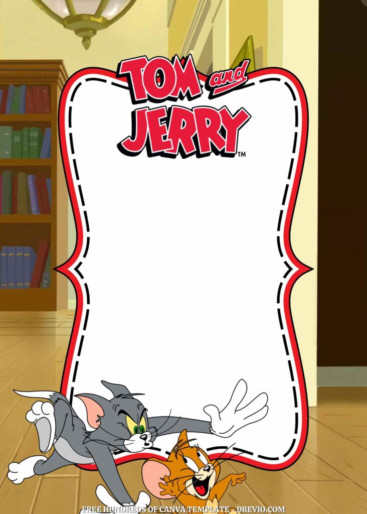 Invitation Template of 20+ Tom & Jerry Canva Birthday Invitation Templates 3