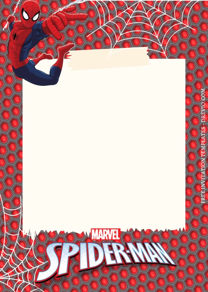 Invitation Template of 8+ Super Fun Spiderman Canva Birthday Invitation Templates 6