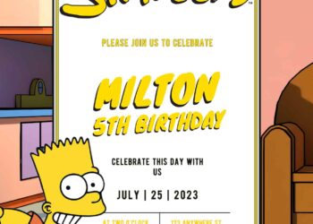 Free The Simpsons Birthday Invitations