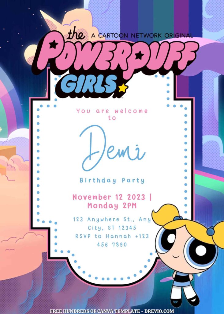 Free Powerpuff Girls Birthday Invitations