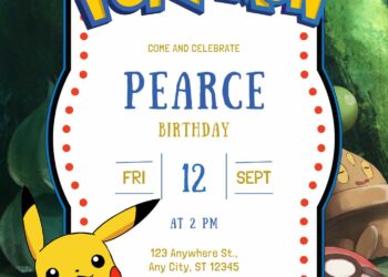 Free Pokemon Birthday Invitations