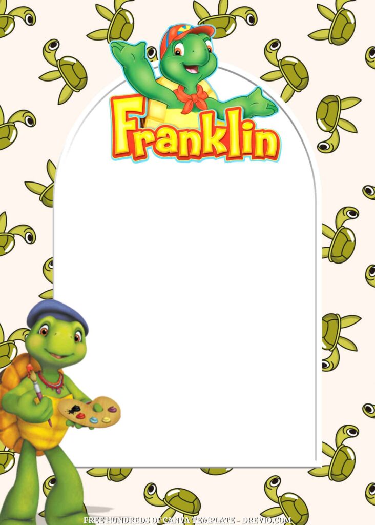 Invitation Template of FREE - 22+ Franklin the Turtle Canva Birthday Invitation Templates 8