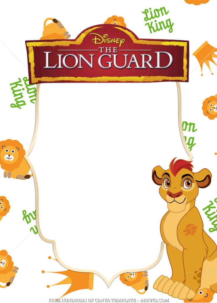 Invitation Template of FREE - 16+ The Lion Guard Canva Birthday Invitation Templates 8