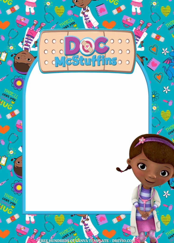 Invitation Template of FREE - 18+ Doc McStuffins Canva Birthday Invitation Template 8