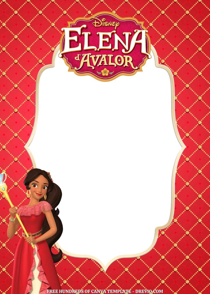 Invitation Template of FREE - 18+ Elena of Avalor Canva Birthday Invitation Templates 8