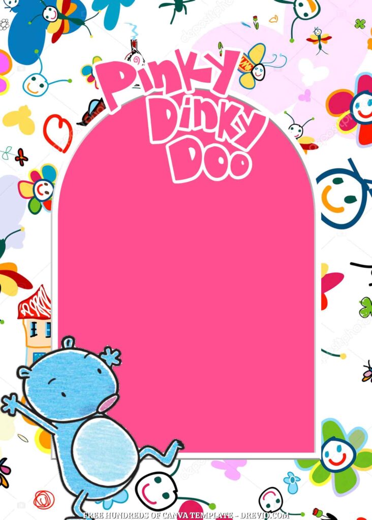 Invitation Template of 20+ Pinky Dinky Doo Canva Birthday Invitation Templates 4