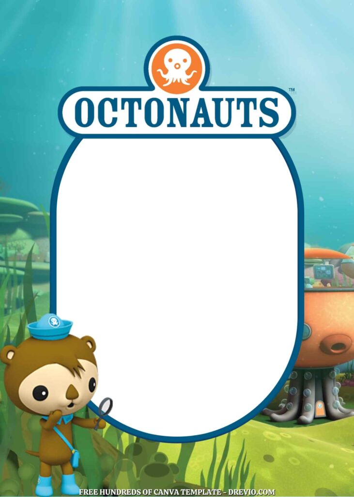 Invitation Template of 20+ The Octonauts Canva Birthday Invitation Templates 4