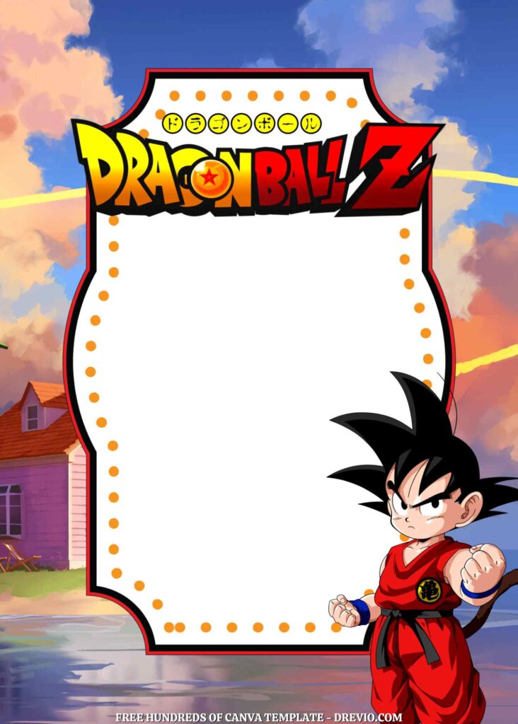 Invitation Template of 18+ Dragon Ball Z Canva Birthday Invitation Templates 4