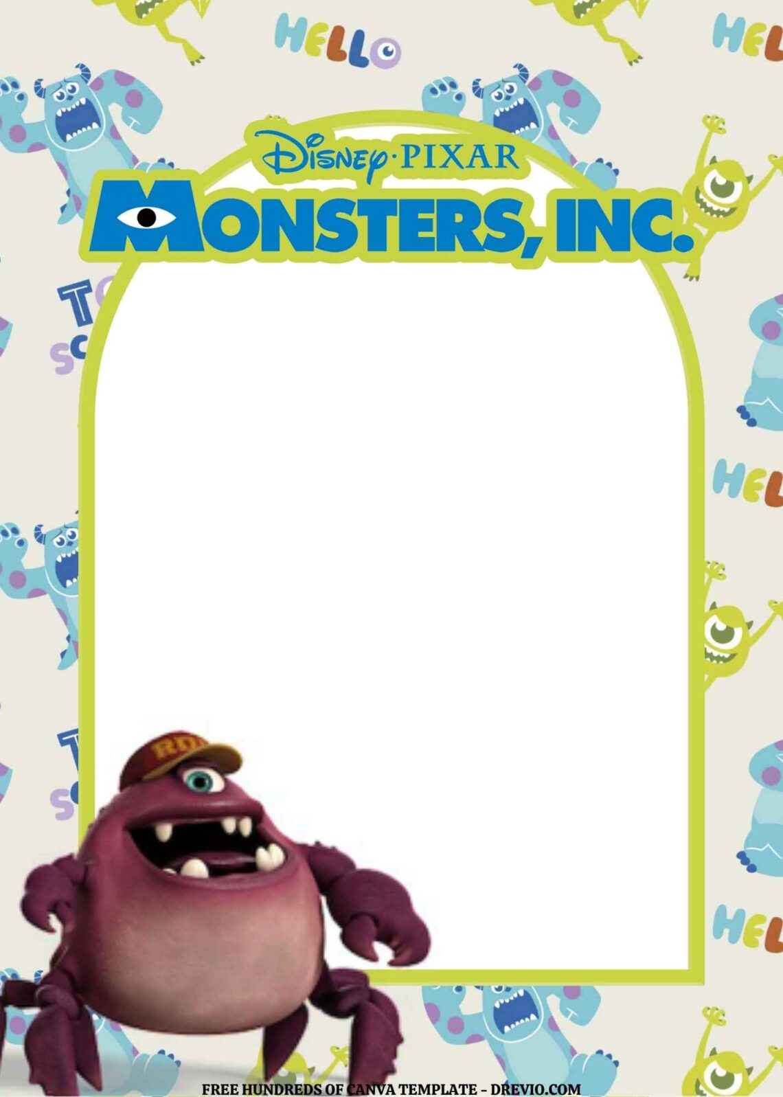 FREE EDITABLE – Monsters, Inc. Canva Templates | Download Hundreds FREE ...