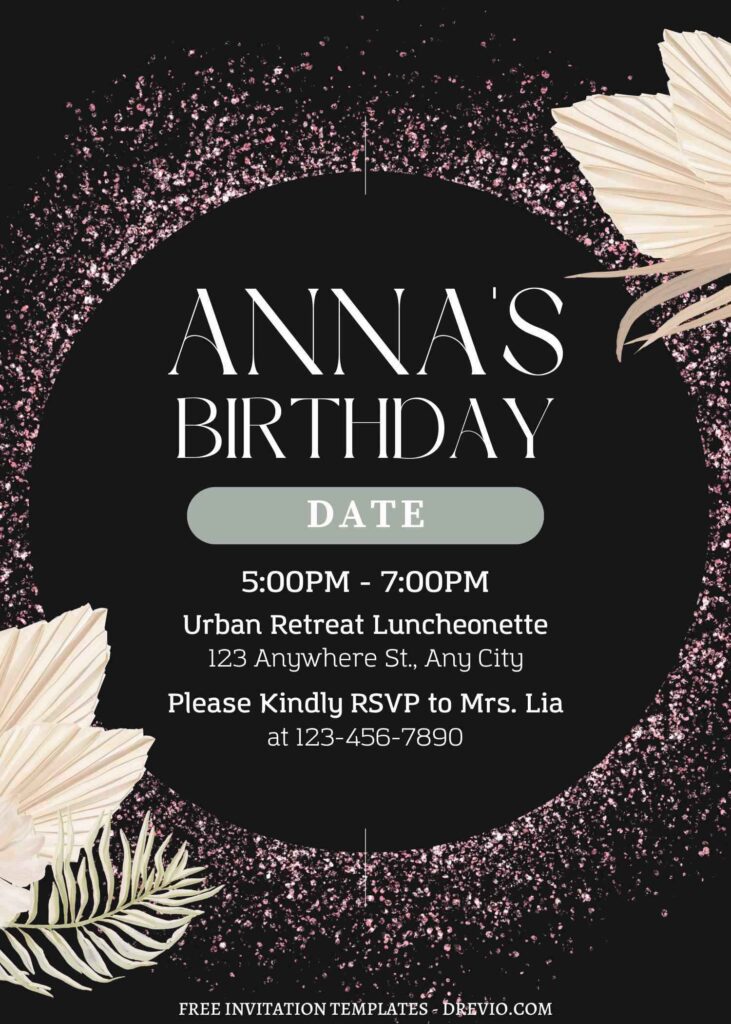 Invitation Template of FREE EDITABLE - 11+ Luxury Gold Birthday Editable Canva Templates 4