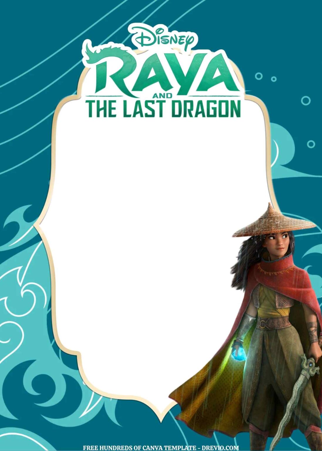 FREE – 18+ Raya and the Last Dragon Canva Birthday Invitation Templates ...