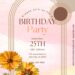 FREE PRINTABLE - 8+ Bohemian Arch Canva Birthday Invitation Templates with editable text