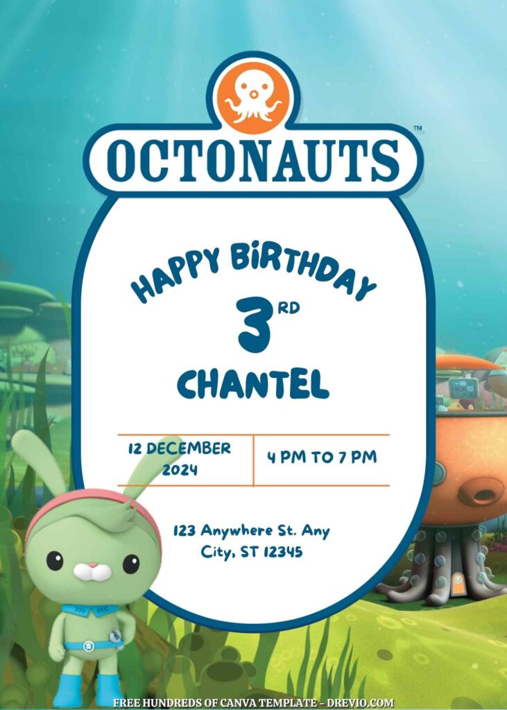 Free The Octonauts Birthday Invitation Templates