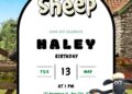 Free Shaun the Sheep Birthday Invitations