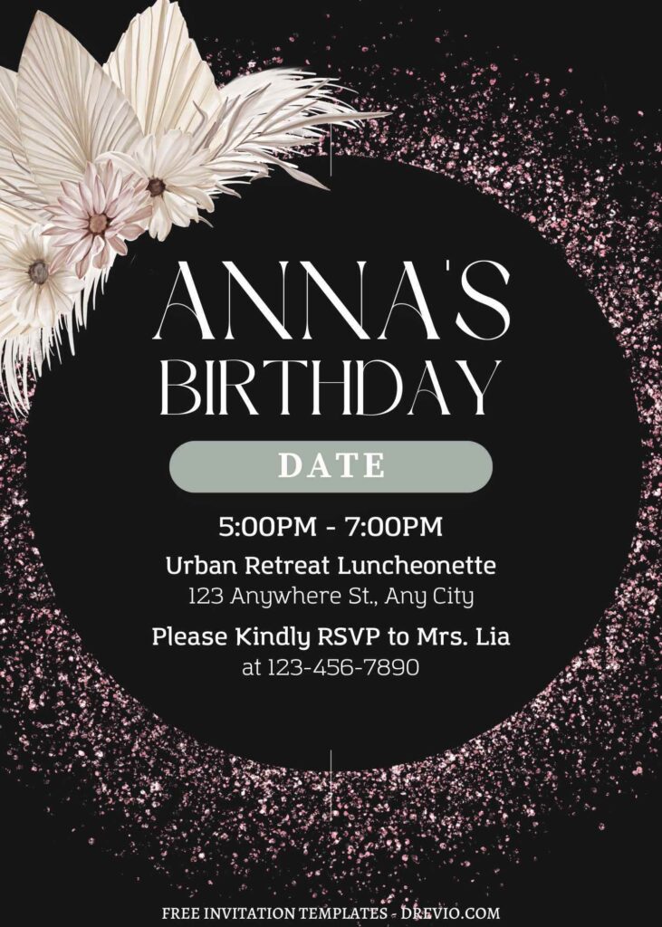 Invitation Template of FREE EDITABLE - 11+ Luxury Gold Birthday Editable Canva Templates 3