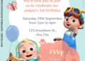 FREE EDITABLE - 9 Cute Cocomelon Canva Birthday Invitation Templates with TomTom