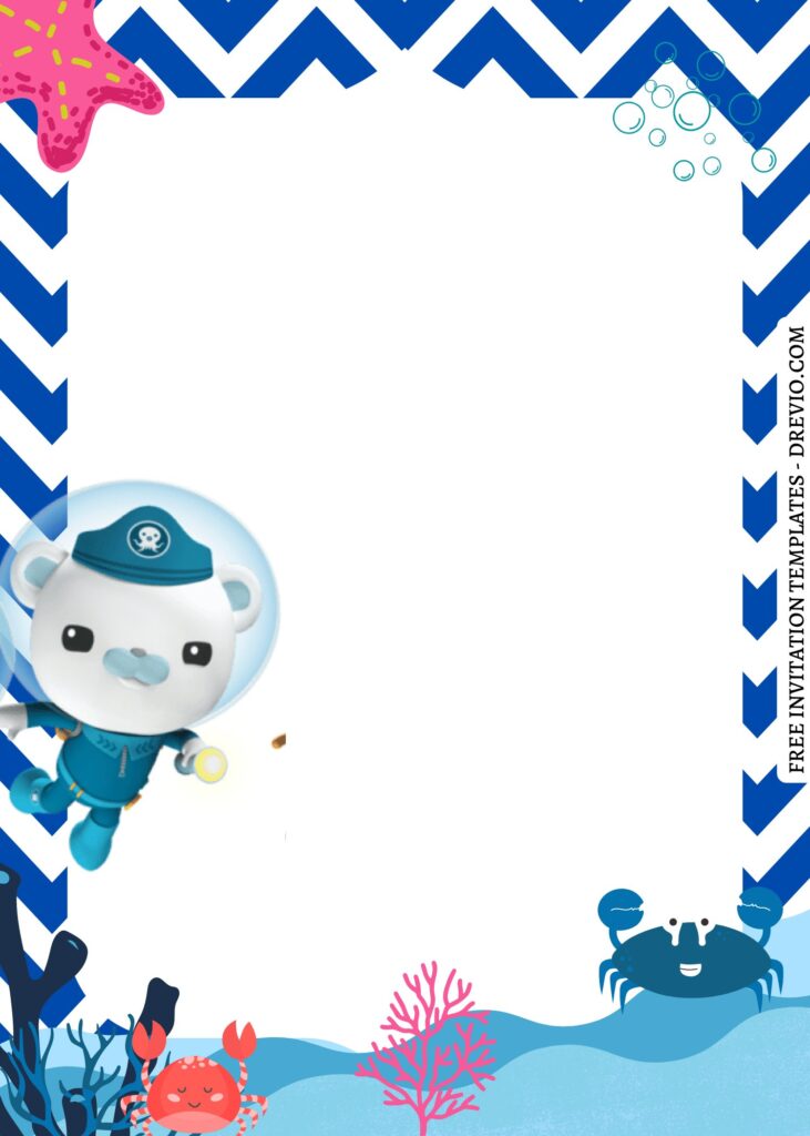 Invitation Template of 9+ Fun Octonauts Sea Themed Canva Birthday Invitation Templates 18