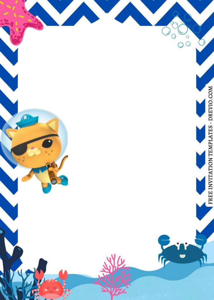 Invitation Template of 9+ Fun Octonauts Sea Themed Canva Birthday Invitation Templates 15