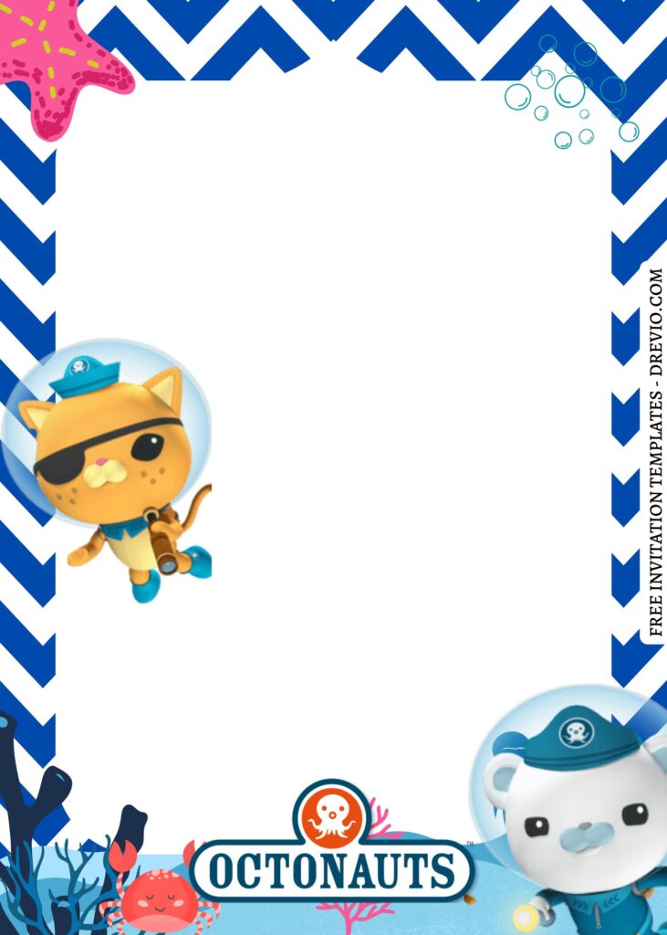 Invitation Template of 9+ Fun Octonauts Sea Themed Canva Birthday Invitation Templates 12