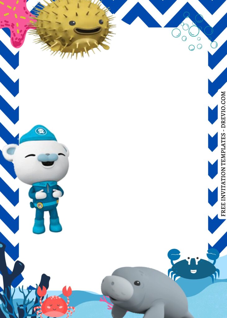 Invitation Template of 9+ Fun Octonauts Sea Themed Canva Birthday Invitation Templates 11