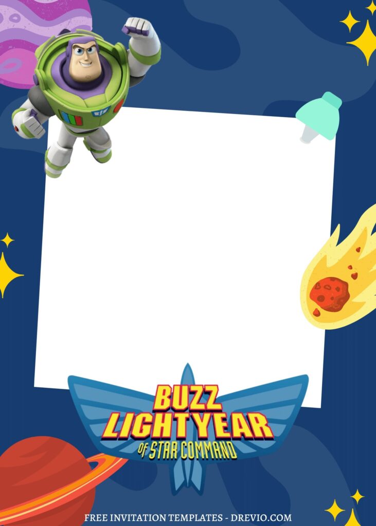 Invitation Template of FREE EDITABLE - 8+ Buzz Lightyear Canva Birthday Invitation Templates 9