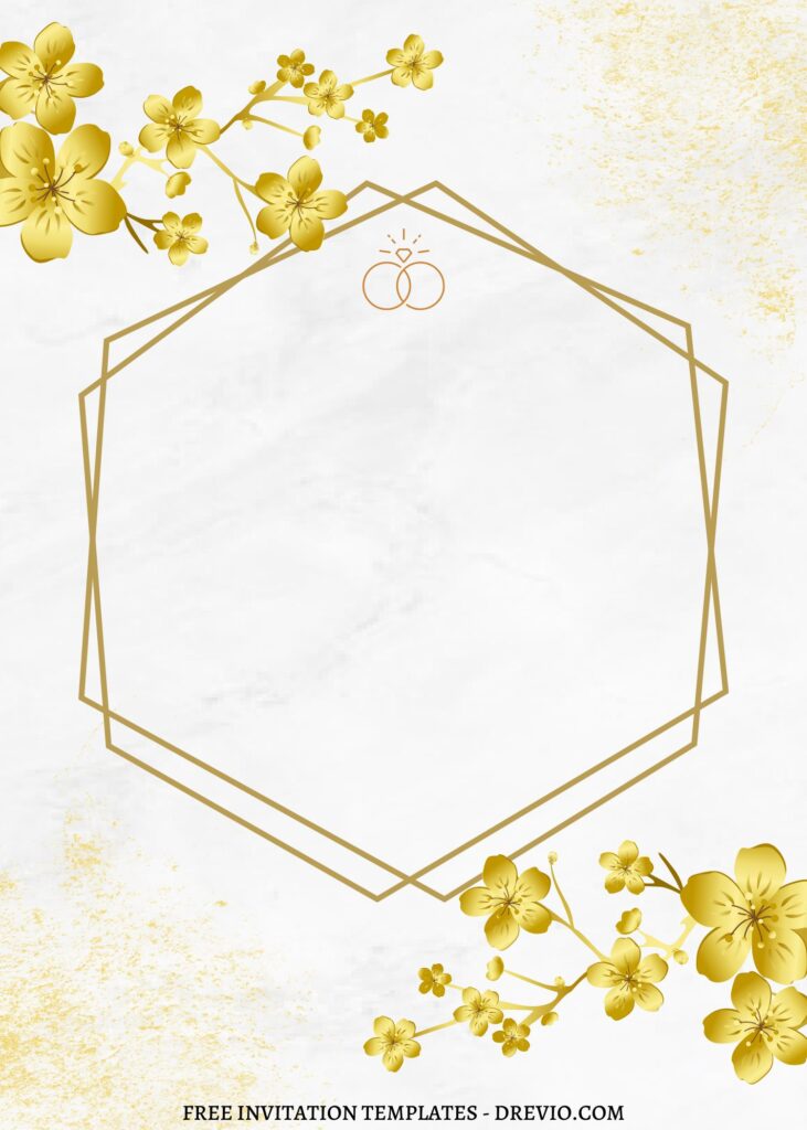 Invitation Template of FREE EDITABLE - 7+ Geometric Gold Editable Canva Templates 13