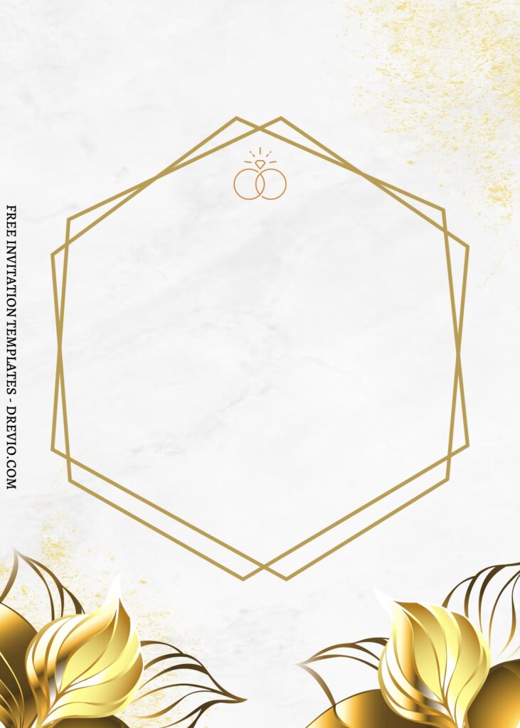 Invitation Template of FREE EDITABLE - 7+ Geometric Gold Editable Canva Templates 12