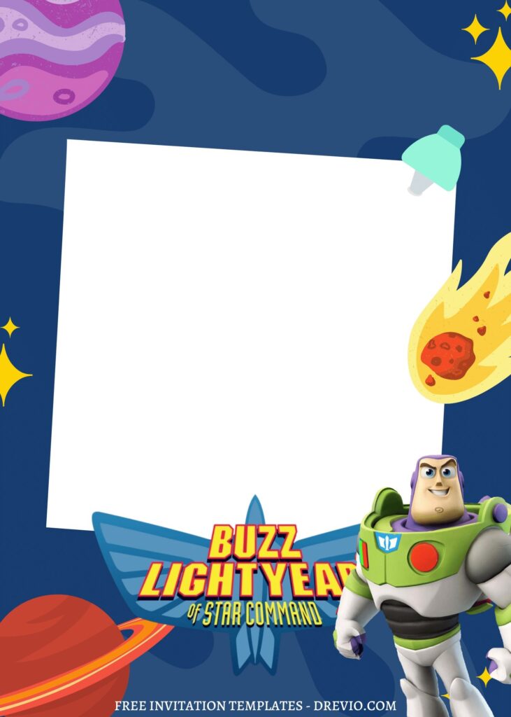 Invitation Template of FREE EDITABLE - 8+ Buzz Lightyear Canva Birthday Invitation Templates 15