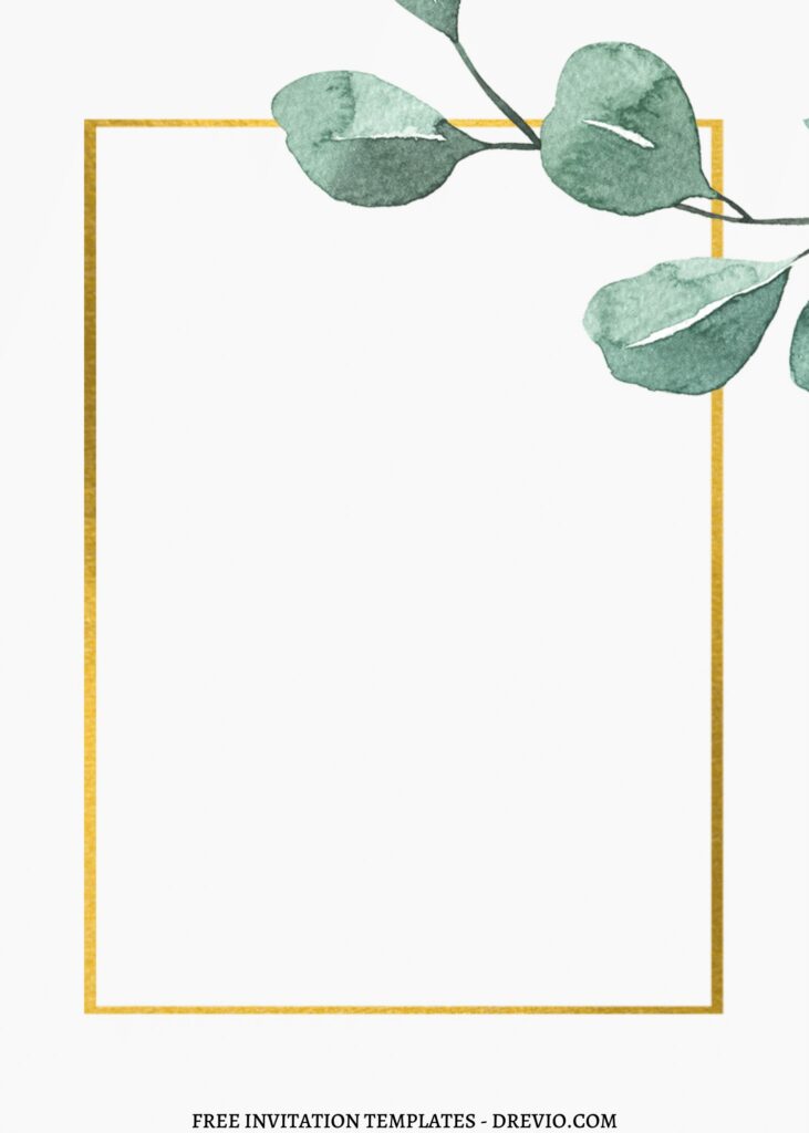 Invitation Template of FREE PRINTABLE - 11+ Botanical Eucalyptus Editable Canva Templates 19