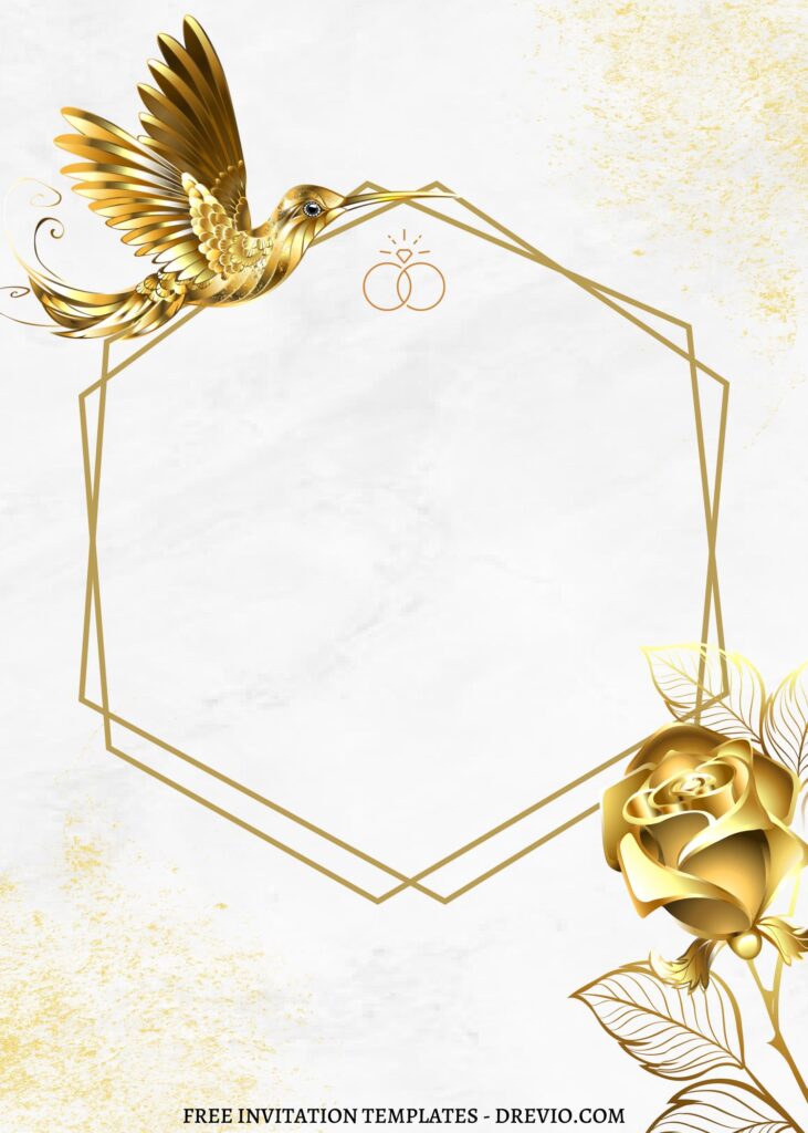 Invitation Template of FREE EDITABLE - 7+ Geometric Gold Editable Canva Templates 11