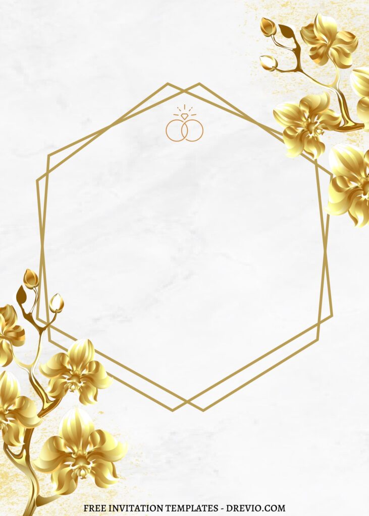 Invitation Template of FREE EDITABLE - 7+ Geometric Gold Editable Canva Templates 9