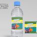 (Free Editable) Nerf War Canva Birthday Water Bottle Labels