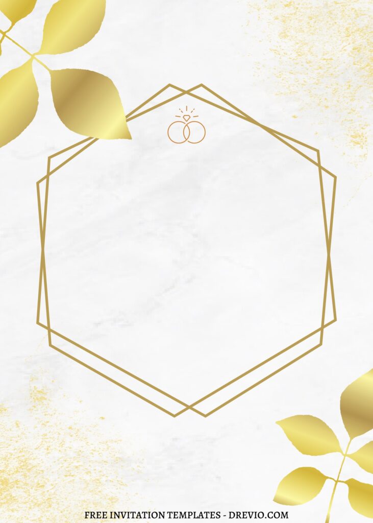 Invitation Template of FREE EDITABLE - 7+ Geometric Gold Editable Canva Templates 8