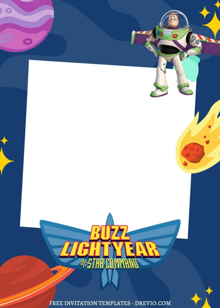 Invitation Template of FREE EDITABLE - 8+ Buzz Lightyear Canva Birthday Invitation Templates 10