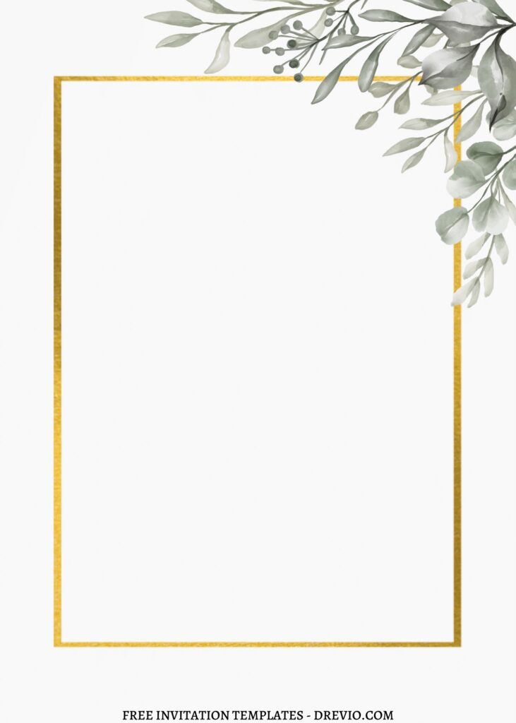 Invitation Template of FREE PRINTABLE - 11+ Botanical Eucalyptus Editable Canva Templates 12