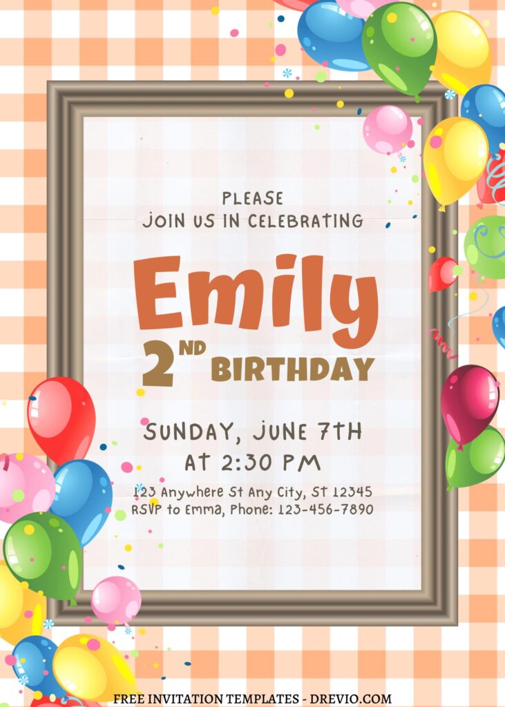 10+ Endearing Mickey & Minnie Mouse Canva Birthday Invitation Templates with colorful balloons
