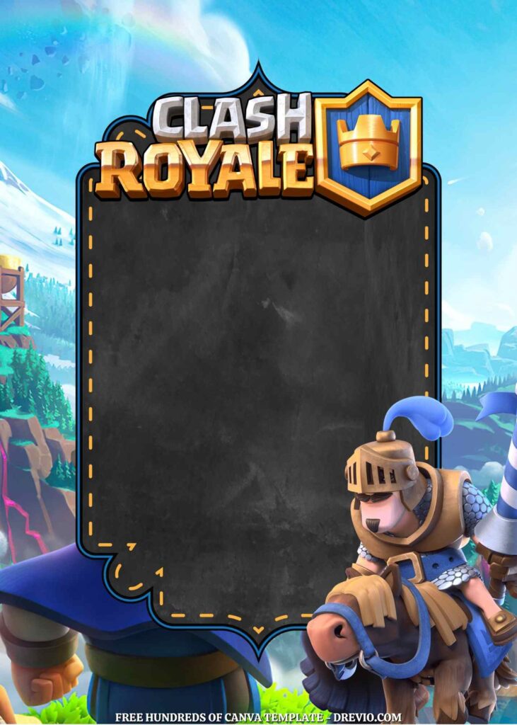 Invitation Template of 22+ Clash Royale Canva Birthday Invitation Templates 7