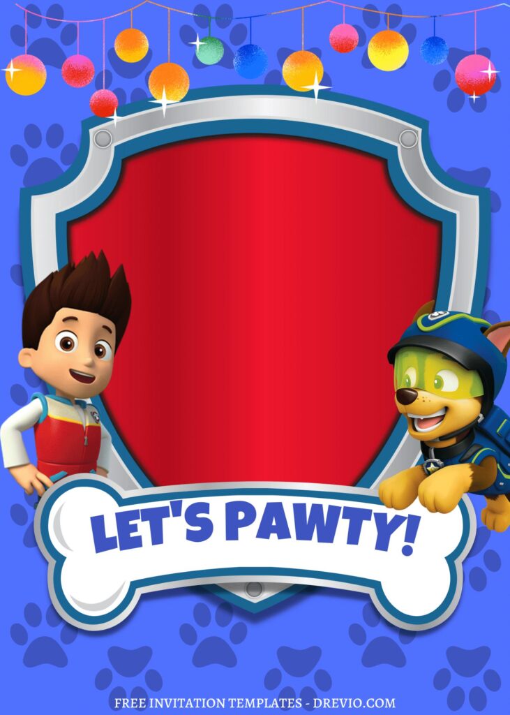 Invitation Template of 8+ Totally PAW-SOME PAW Patrol Canva Birthday Invitation Templates 10