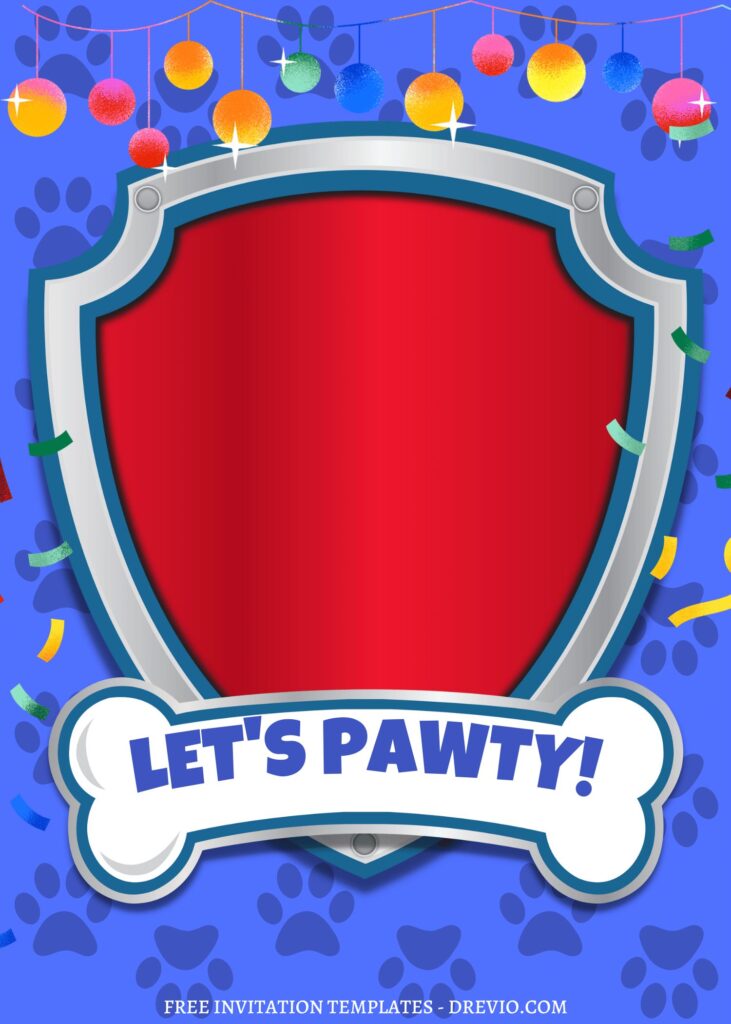 Invitation Template of 8+ Totally PAW-SOME PAW Patrol Canva Birthday Invitation Templates 8